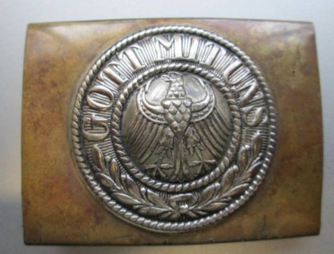 I - MILITARIA STORICA -  - FIBBIA  Prussia Gott mit Uns  ReichsBanner