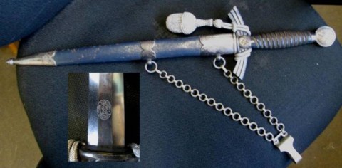 D - ARMI BIANCHE -  - DAGA UFF. DLV-LW  Mod. 1934