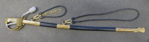 D - ARMI BIANCHE -  - SPADA UFF. KM con Accessori