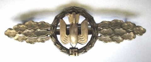 I - MILITARIA STORICA -  - LW   Frontflugspange  f�r Kampfflieger in Silber