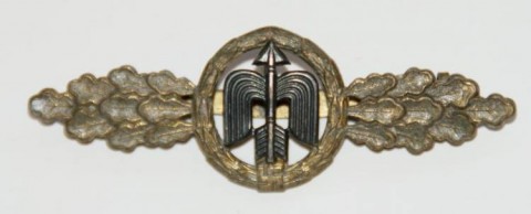 I - MILITARIA STORICA -  - LW  Frontflugspange f�r Jager in Gold.