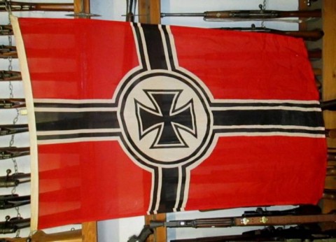 I - MILITARIA STORICA -  - KM REICHSKRIEGSFLAG  II Mod   cm. 140x95  Corazzata �Bismark�.