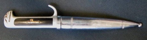 D - ARMI BIANCHE -  - PUGNALE M.V.S.N. M.32 UFF. (CORTO) FODERO NIKEL (1)