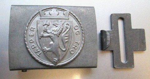 I - MILITARIA STORICA -  - HA-SS  FIBBIA  �TAPPER OG TRO�  IN ZINCO .