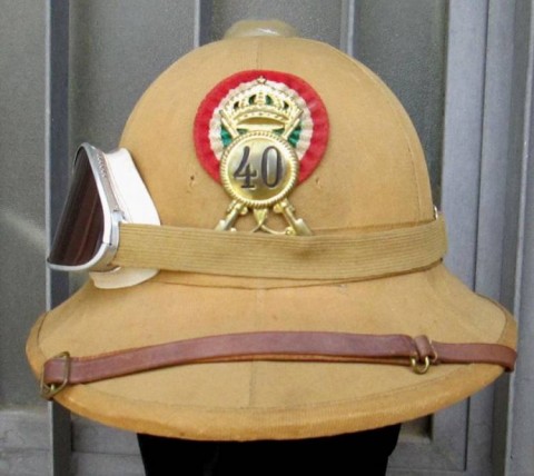 I - MILITARIA STORICA -  - CASCO COLONIALE AI  40^ DIV. FANTERIA �BOLOGNA�.