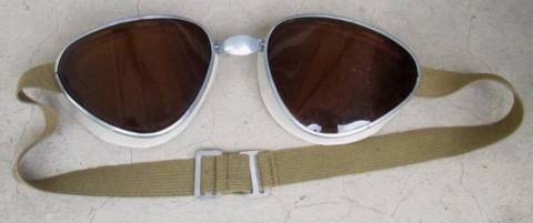 I - MILITARIA STORICA -  - OCCHIALI MOTOCICLISTA/CARRISTA �RATTI - TORINO�.