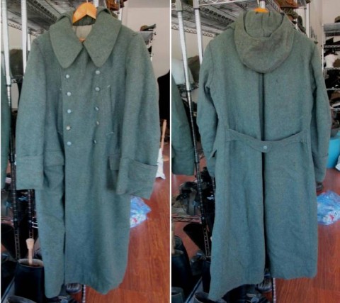 I - MILITARIA STORICA -  - W-SS   CAPPOTTO M.43 4 TASCHE CON CAPPUCCIO.					1.200,00