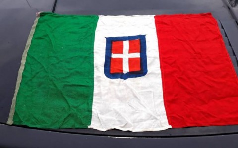 I - MILITARIA STORICA -  - BANDIERA SABAUDA  cm. 80x55.
