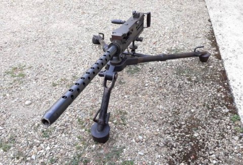 F - ARMI DISATTIVATE -  - MITRAGLIATRICE  BROWNING  M3-AC  Cal.50 + TREPPIEDE M.3				scarr.+sc.   	5.200,00	