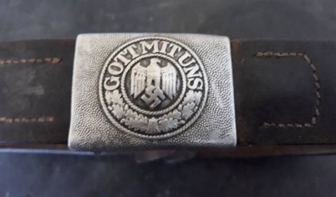 I - MILITARIA STORICA -  - HEER  CINTURONE TRUPPA  ALLUMINIO.