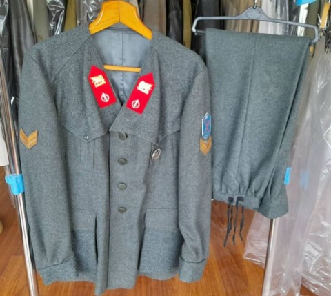 I - MILITARIA STORICA -  - RSI   X^ MAS  GIACCA M.42 SOTT. + PANTALONI.