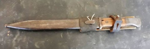 D - ARMI BIANCHE -  - BAIONETTA   K98k  M.84/98  LEGNO  �1943�   Monomatricola + DRAGONA CANAPA/CUOIO.