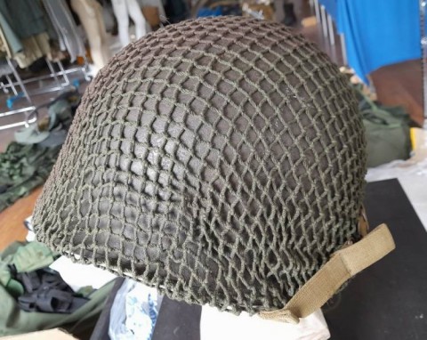 I - MILITARIA STORICA -  - US   ELMETTO M.1  GANCI FISSI  II GM  -  Soggolo 1� Tipo � Liner � Telino Mim.