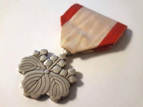 I - MILITARIA STORICA -  - JAP  Medaglia dell�Ordine del Sol Levante 8^ Classe, Argento.