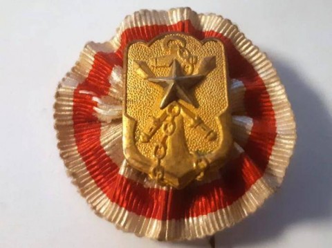 I - MILITARIA STORICA -  - JAP  Distintivo  oro Veterani Marina militare Imperiale giapponese,  II GM. 