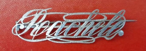 I - MILITARIA STORICA -  - SPILLA  TRAFORATA  IN ARGENTO �RACHELE� DI RACHELE MUSSOLINI.