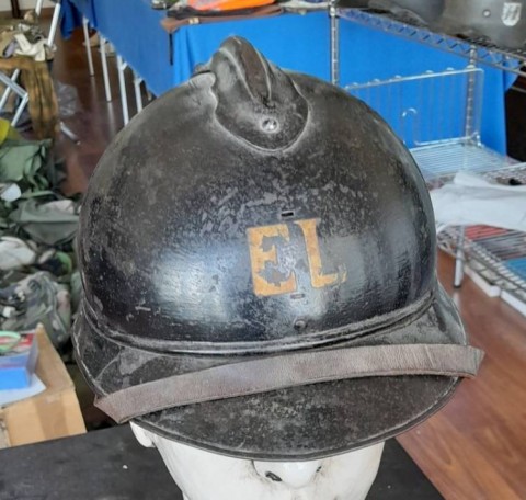 I - MILITARIA STORICA -  - ELMETTO  ADRIAN  M.15  PNF  CON INIZIALI LEGIONARIO � EL �.