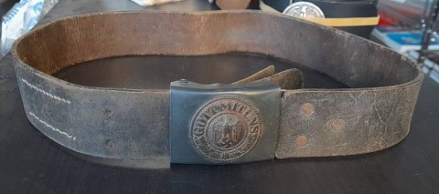 I - MILITARIA STORICA -  - HEER    CINTURONE TRUPPA .  FIBBIA IN FERRO.