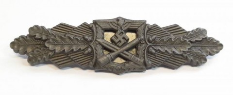 I - MILITARIA STORICA -  - DISTINTIVO NAHKAMPFSPANGE IN BRONZE.