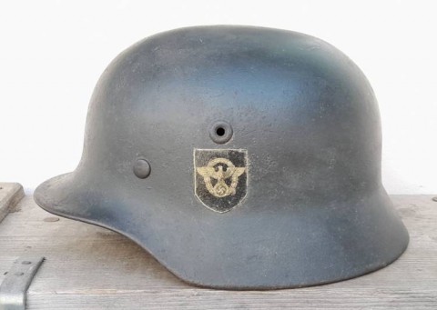 I - MILITARIA STORICA -  - ELMETTO M.40  HEER FELDGENDARMERIE  BIFREGIO.