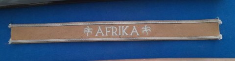 I - MILITARIA STORICA -  - WH  FASCETTA DA MANICA  �AFRIKA�							350,00