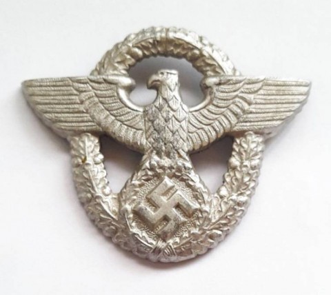 I - MILITARIA STORICA -  - FELDGENDARMERIE  AQUILA x SCHIRMUTZE.  II MOD. ALLUMINIO.