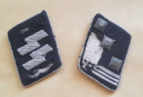 I - MILITARIA STORICA -  - All./W. SS   COPPIA  MOSTRINE UFF. (Hauptsturmfuhrer).