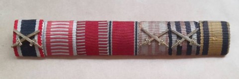 I - MILITARIA STORICA -  - BARRETTA ONOREFICENZE 7 NASTRINI.