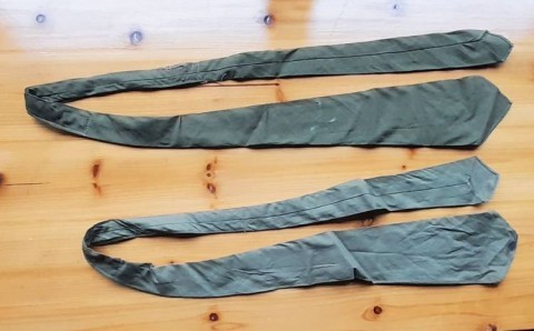 I - MILITARIA STORICA -  - HEER DAK    CRAVATTA IN COTONE VERDE CHIARO.