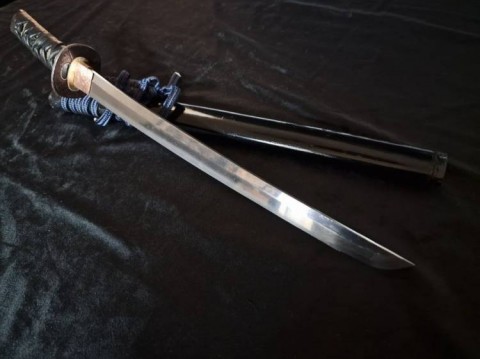 C - ARMI ANTICHE -  - 028   WAKISASHI in tamahagane,  Mumei.  Periodo Edo (1600-1868).