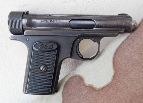 F - ARMI DISATTIVATE -  - PISTOLA   SAUER & SOHN  MOD.1913   Cal. 7,65 Br  + FONDINA.