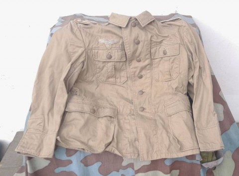 I - MILITARIA STORICA -  - LW-DAK     GIACCA  TROPICALE  M.36  SOTT.  FANTERIA.