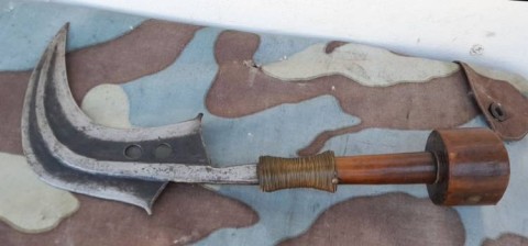 C - ARMI ANTICHE -  - MANGBETU   Falcetto.   Congo,  Kinshasa.  Sec. XIX.