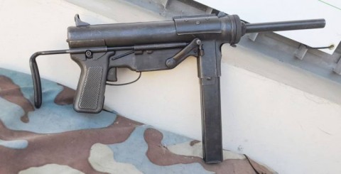 F - ARMI DISATTIVATE -  - PISTOLA MITR.   US M.3  GREASE GUN  Parkerizzato.   Cal. 45 ACP.