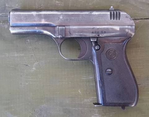 F - ARMI DISATTIVATE -  - PISTOLA  Semiauto CZ  MOD. 27  �P.27(t)�   Cal. 7,65 Br.  WaA	.