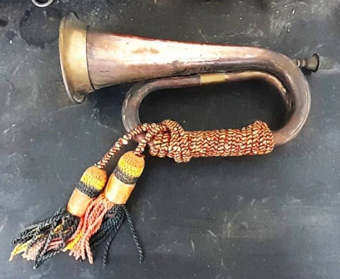 I - MILITARIA STORICA -  - GB   BUGLE HORN   Royal Welsh Fucilier   I-II GM.