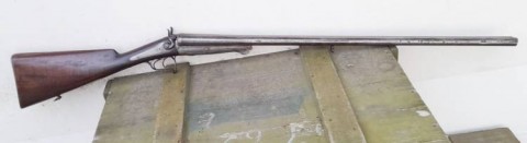 C - ARMI ANTICHE -  - DOPPIETTA  RETROCARICA A CANI ESTERNI.  APETURA A LEVA.