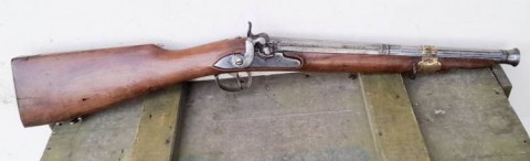 C - ARMI ANTICHE -  - FUCILE DA CARROZZA  A PIETRA,  ITALIA  ca. 1780  Trasformato Luminello.