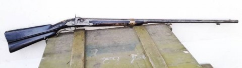 C - ARMI ANTICHE -  - FUCILE A PIETRA,  Regno d. Due Sicilie,  ca. 1750. Trasformato Luminello.